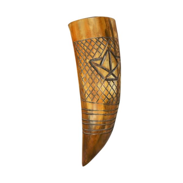 Hand-Carved Genuine Drinking Horn