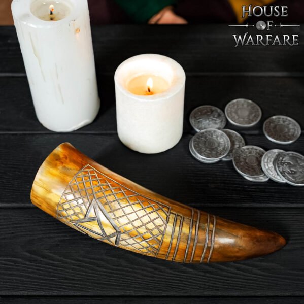 Hand-Carved Genuine Drinking Horn - Image 6