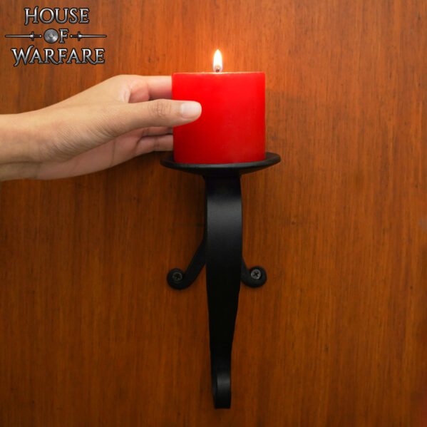 Hand Forged Candle Wall Stick - Image 7