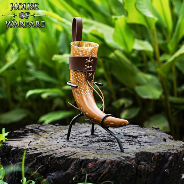 Decorative Cow Horn with Holder - Image 8