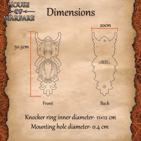 The Green Man Door Knocker - Image 3