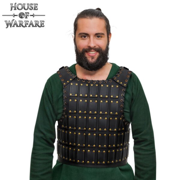 Bohemond Leather Breastplate Riveted Plate Cuirass, Late Medieval Brigandine Style - Image 4