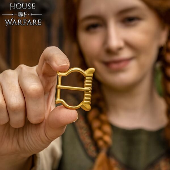 Early to High Medieval Brass Buckle - Image 5