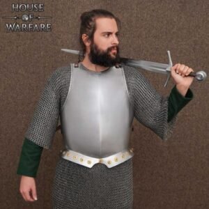 15th Century Steel Breastplate with Brass Rivets Front Only Knight Armor