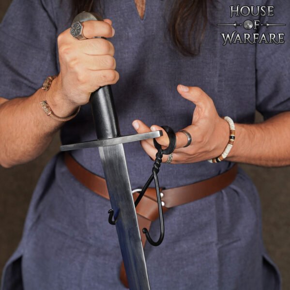 Hand Forged Sword Holder Natural Finish - Image 4