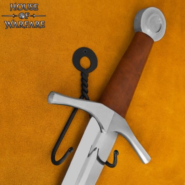 Hand Forged Sword Holder Natural Finish - Image 5
