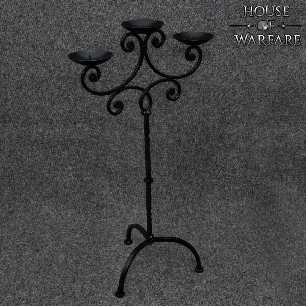 The Vintage Castle Large Hand Forged Candle Stand - Image 4