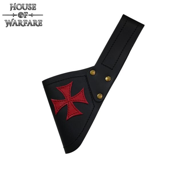 Crusader Knight Fantasy Leather Sword Frog - Image 5