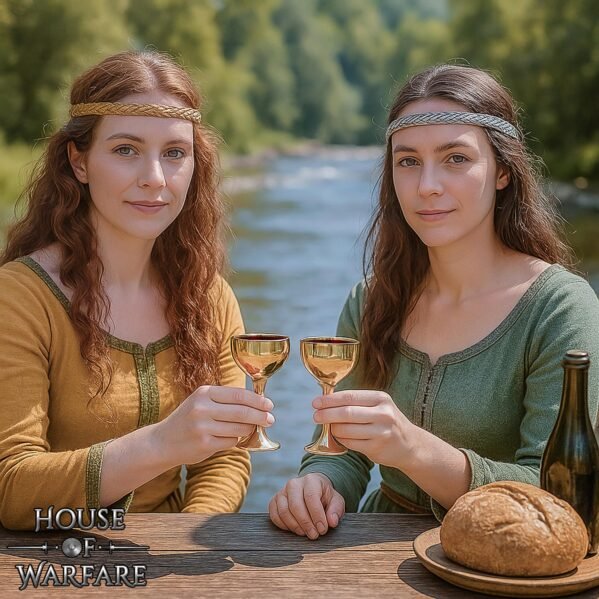 Small Princely Solid Brass Chalice / Goblet - Image 2
