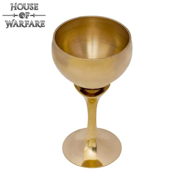 Small Princely Solid Brass Chalice / Goblet - Image 4