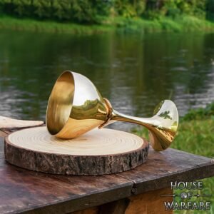 Small Princely Solid Brass Chalice / Goblet