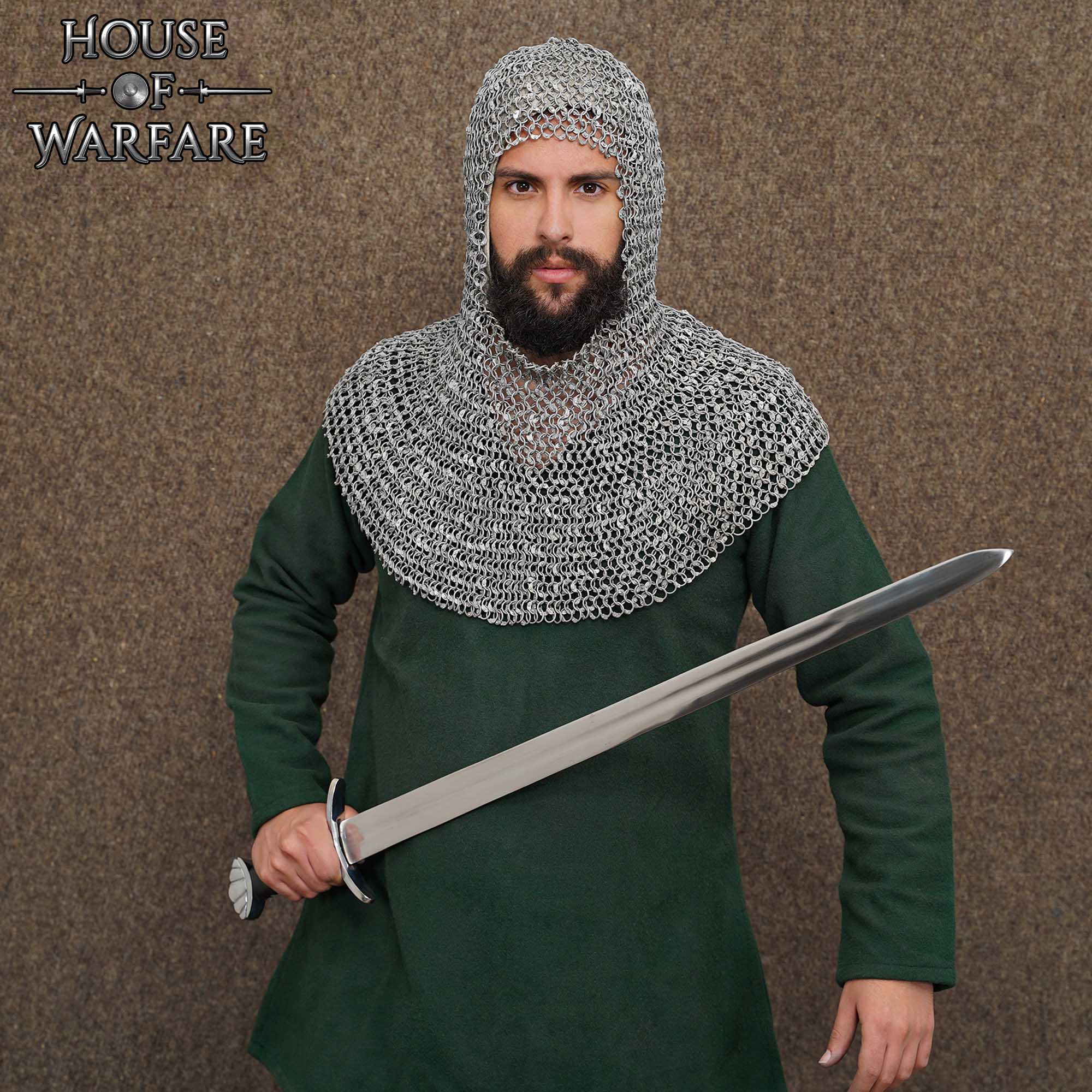 Riteted Aluminum Chainmail Coif