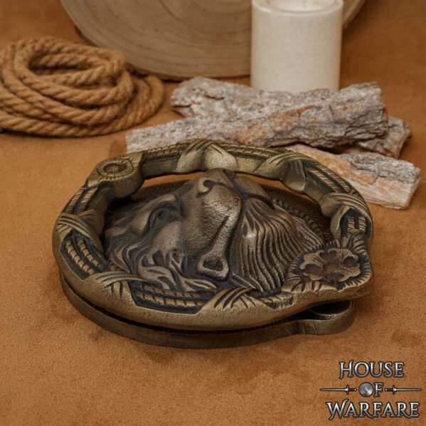 Lion Face Door Knocker Brass - Image 5
