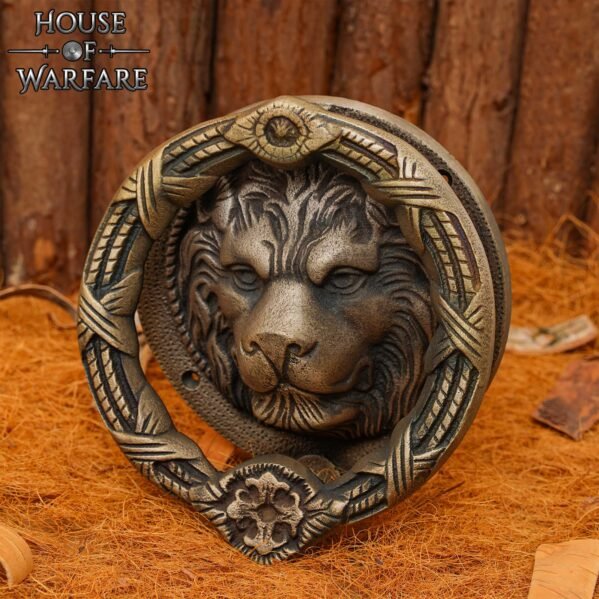Lion Face Door Knocker Brass - Image 2