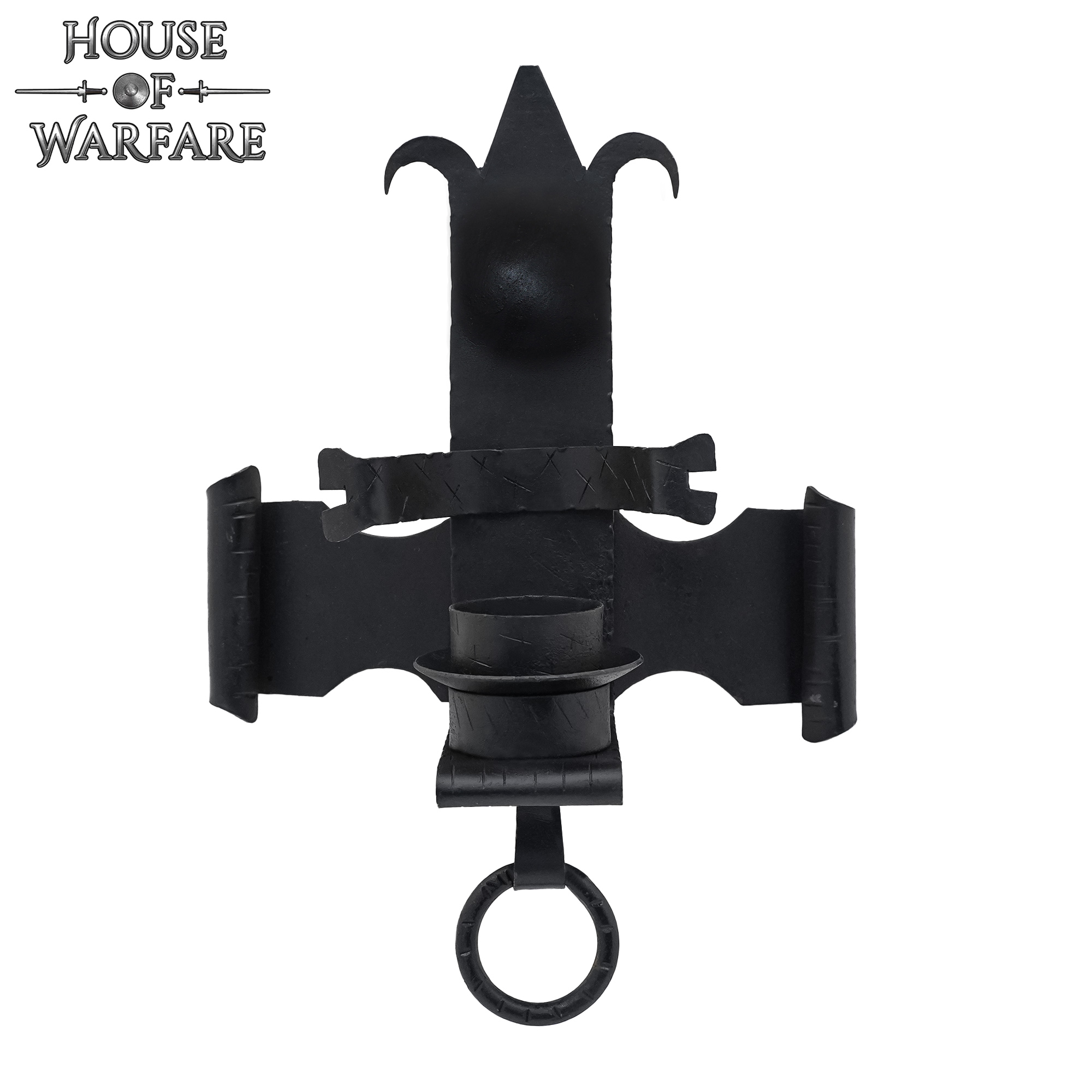 ⭐ Medieval / Gothic Castle Wall Mounting Hand Forged Candle Stand -  Medieval Shop at House of Warfare