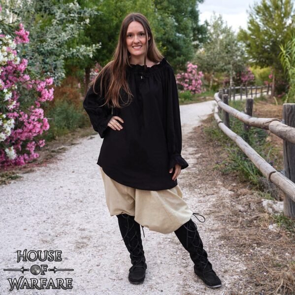 Medieval Suede Lace-Up Long Boots 9th to 15th Century Design - Image 5