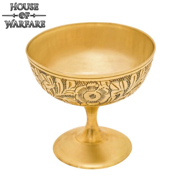 Medieval Goblet Vintage Brass Chalice – Handcrafted Cup - Image 4