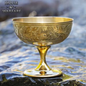 Medieval Goblet Vintage Brass Chalice – Handcrafted Cup