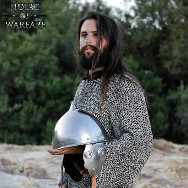 Roman Montefortino Steel Helmet 16 gauge