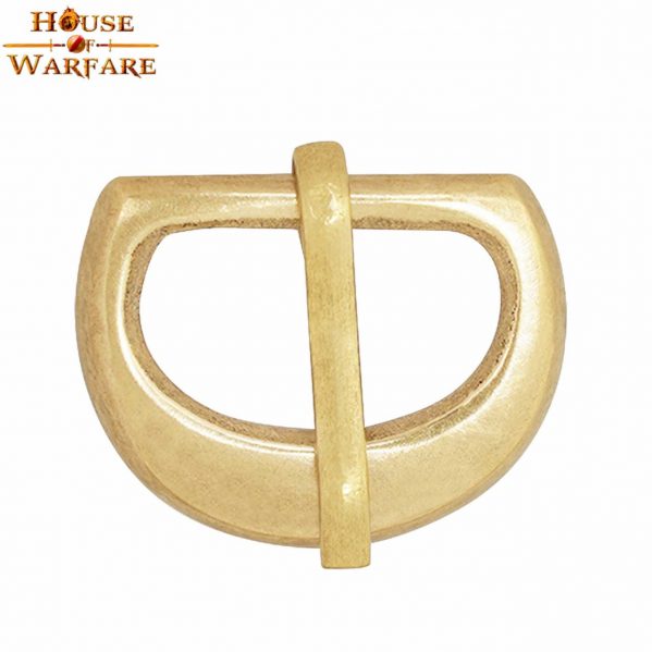 Medieval Solid Brass Buckle for Small Leather Straps