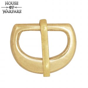 Medieval Solid Brass Buckle for Small Leather Straps