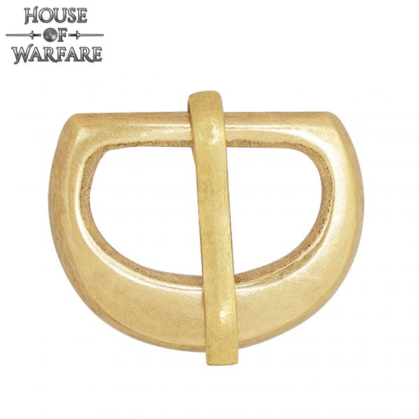 Medieval Solid Brass Buckle for Small Leather Straps