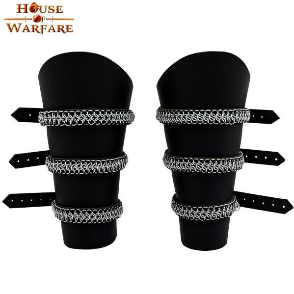 Ranger Leather Bracers with Chainmail Rows