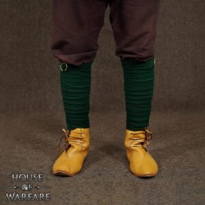 Medieval Cotton Leg Wraps with Brass Fibula - Winingas Pair