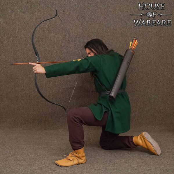 Medieval Leather Back Quiver – Handmade Archery Gear - Image 5