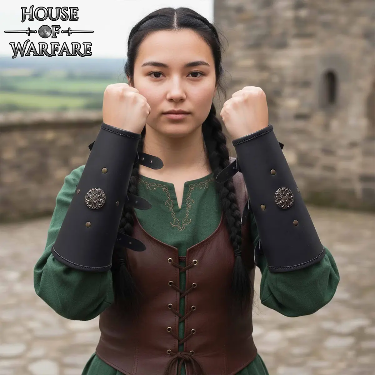 Granada Leather Arm Bracers - Image 4