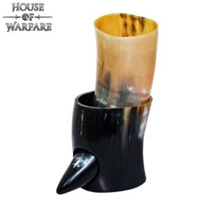 Norse Ox Drinking Horn with Stand