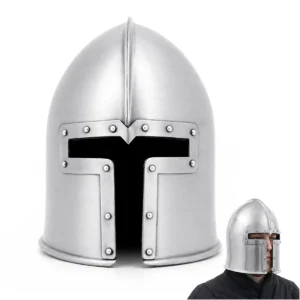 15th Century Italian Barbute Helmet, 18 Gauge