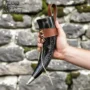 Viking Horn with Leather Holder - Thumbnail Image 2