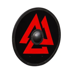 Wooden Valknut Viking Shield