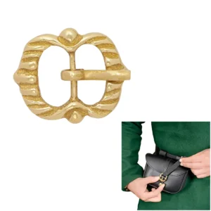Medieval Brass Spectacle Buckle