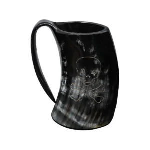 The Pirate Skull Horn Tankard