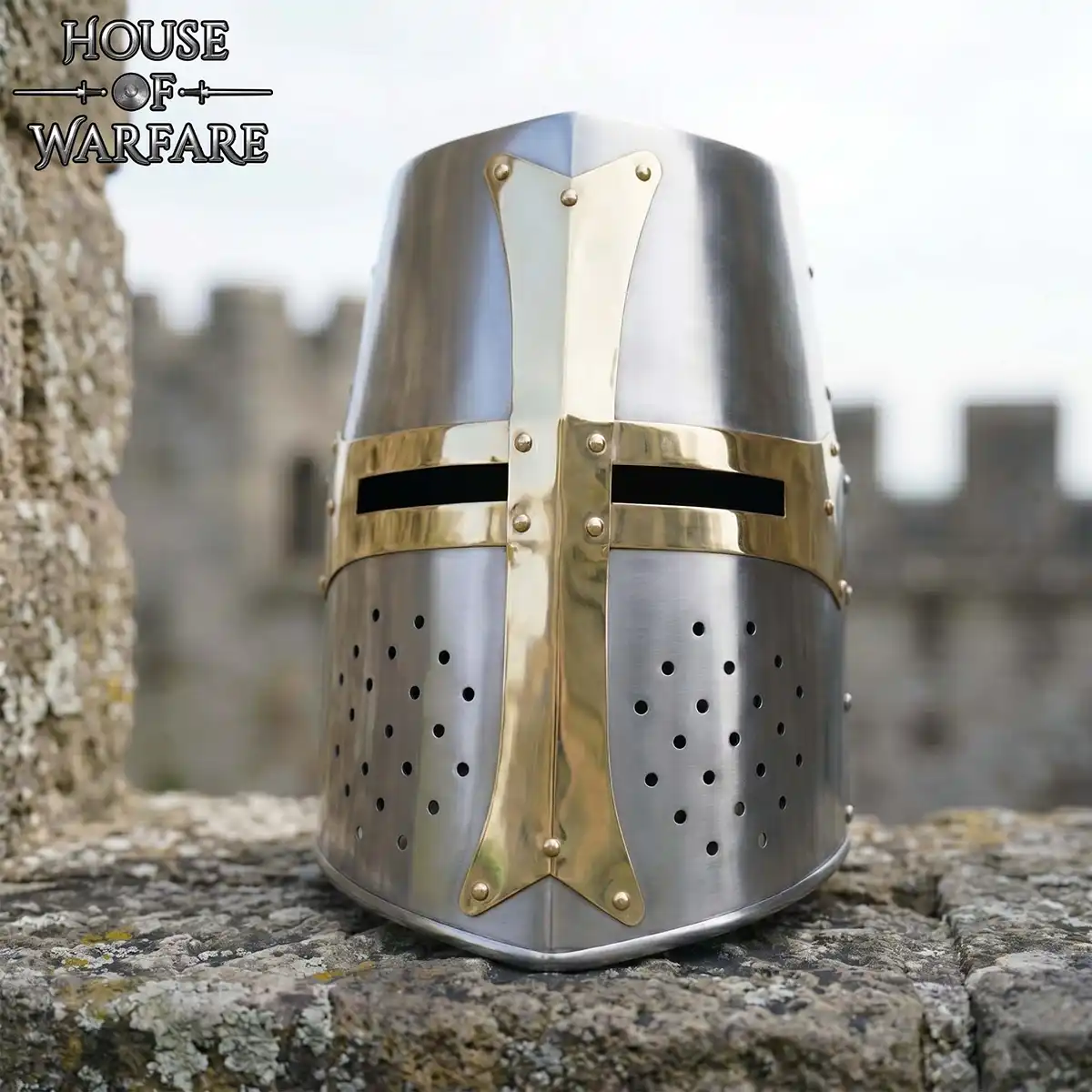 Brass Crusader Helmet 13th Century - Image 4